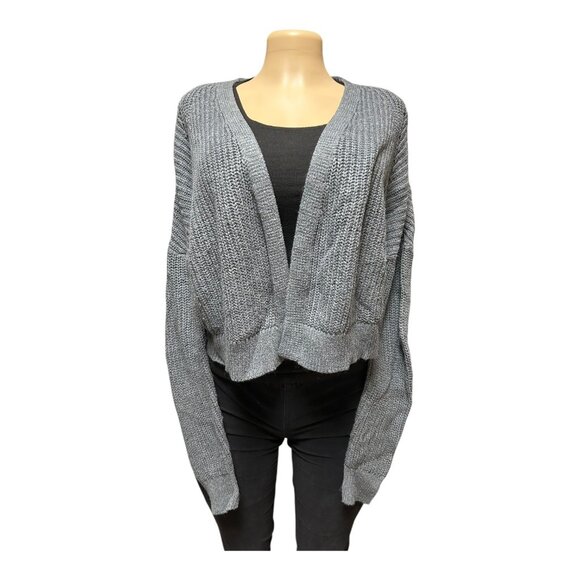 Universal Thread Womens Gray Open Front Knit Cardigan Sweater Size XL - Picture 1 of 5